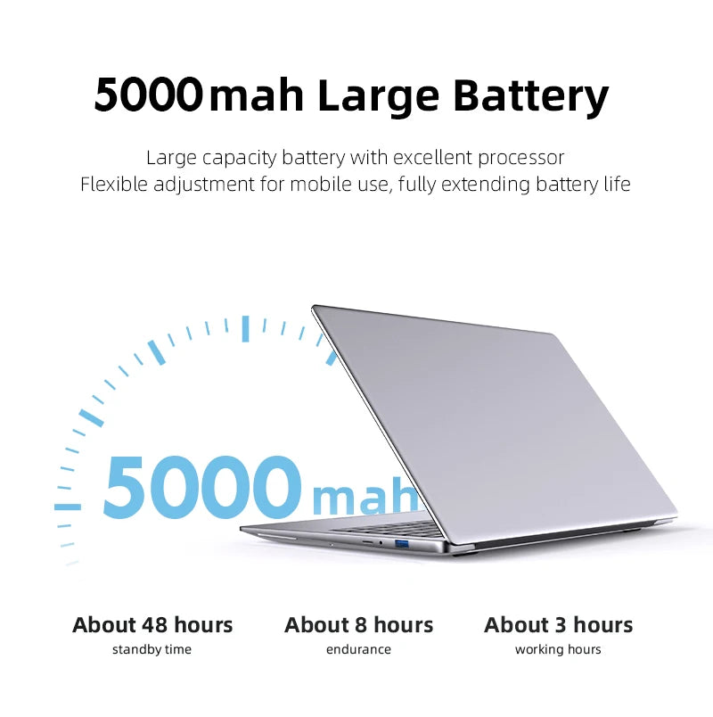 Laptop Pro Celeron N4000 2025 Notebook/PC Gamer 12GB RAM 512GB 1TB SSD