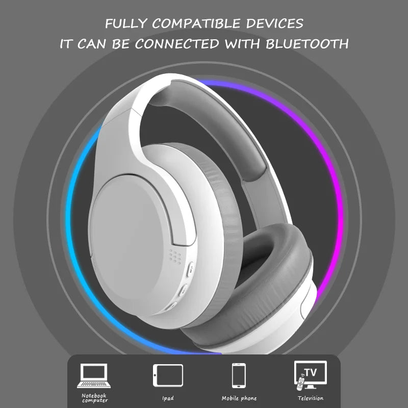 Wireless Headphones Bluetooth 5.3 Hi-Res Audio over Ear Headset Earphones